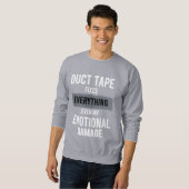 Funny Emotional Damage - Dark Dry Humor Graphic Sweatshirt (Vorne ganz)