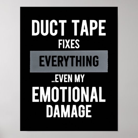 Funny Emotional Damage - Dark Dry Humor Workshop Poster (Vorne)
