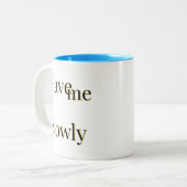 Funny emotional niedlich cool zweifarbige tasse (Vorderseite Links)