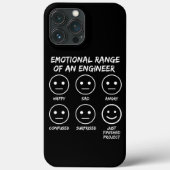 Funny Emotional Range eines Ingenieurlüfters Case-Mate iPhone Hülle (Rückseite)