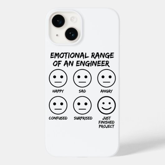 Funny Emotional Range eines Ingenieurlüfters Case-Mate iPhone Hülle (Rückseite)