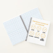 Funny Emotional Range eines Ingenieurlüfters Notizblock (Innenseite)