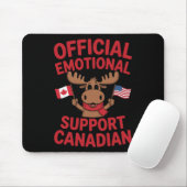 Funny Emotional Support Canadian Hockey Player Coa Mousepad (Mit Mouse)