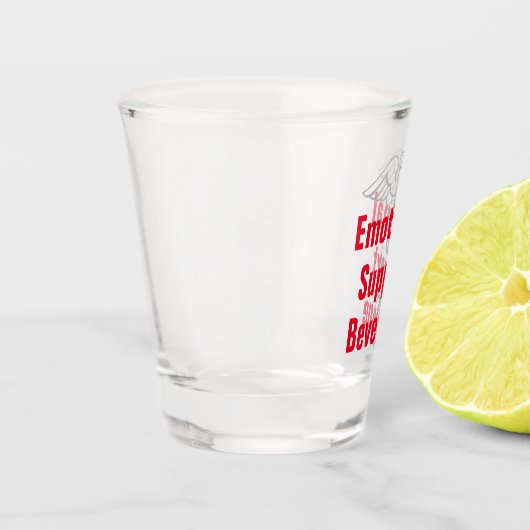Funny Emotional Support Getränkekoke Schnapsglas (Links)