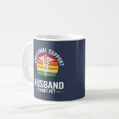 Funny Emotional Support Husband Kaffeetasse (Vorderseite Links)