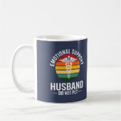 Funny Emotional Support Husband Kaffeetasse (Links)