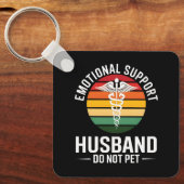 Funny Emotional Support Husband Schlüsselanhänger (Vorderseite)