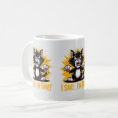 Funny Emotional Support Katzen Lover Cat Mamas & V Kaffeetasse (Vorderseite Links)