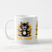 Funny Emotional Support Katzen Lover Cat Mamas & V Kaffeetasse (Links)