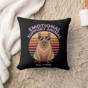 Funny Emotional Support Tier Capybara Lover Gesche Kissen