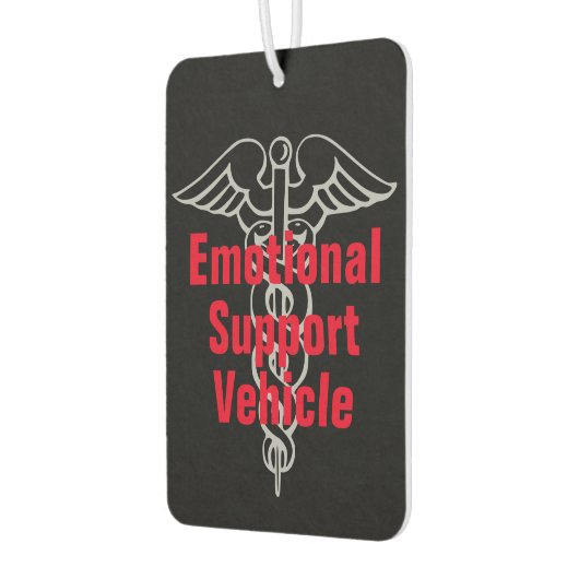 Funny Emotional Support Vehicle Joke Autolufterfrischer (Links)