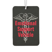 Funny Emotional Support Vehicle Joke Autolufterfrischer (Rückseite)