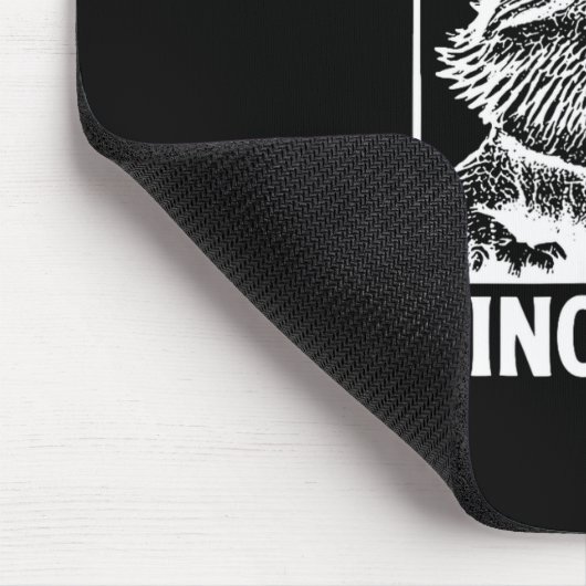 Funny Emotional Suprt Dinosaur  Mousepad (Ecke)