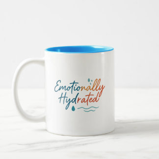 Funny Emotional Wellness Self Care Ästhetische Tas Zweifarbige Tasse