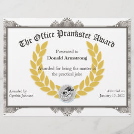 Funny Employee Award - Praktischer Witz