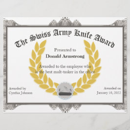 Funny Employee Award - Schweizerisches Armeemesser