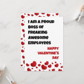 Funny Employees Valentinstag Karte (Vorderseite/Rückseite Beispiel)