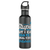 Funny EMS Design EMT Paramedic Krankenschwester Fe Edelstahlflasche (Vorderseite)
