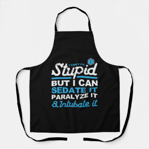 Funny EMS stupid aber ich kann es Geschenk sagen Schürze