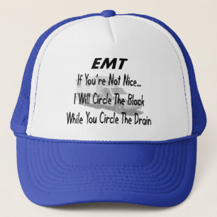 Funny EMT T - Shirt & Geschenke Truckerkappe