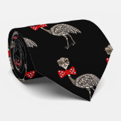 Funny Emu Bird mit roter Krawatte (Gerollt)