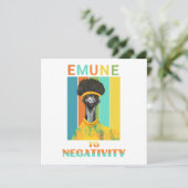 Funny Emu Bird Pun - Emune to Negativity (Stehend Vorderseite)