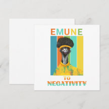 Funny Emu Bird Pun - Emune to Negativity