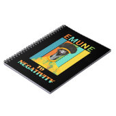 Funny Emu Bird Pun - Emune to Negativity Notizblock (Linke Seite)