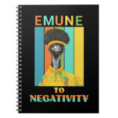 Funny Emu Bird Pun - Emune to Negativity Notizblock (Vorderseite)