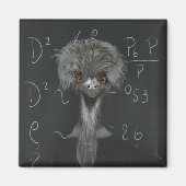 Funny Emu Einstein Magnet (Vorne)