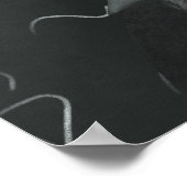 Funny Emu Einstein Poster (Ecke)