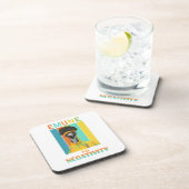 Funny Emu Pun - Emune to Negativity Getränkeuntersetzer (Rechte Seite)