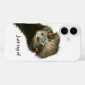 Funny Emu sagt es einfach Case-Mate iPhone Hülle (Rückseite (Horizontal))
