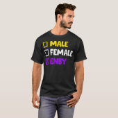 Funny Enby Nonbinary LGBTQ Transgender T-Shirt (Vorne ganz)
