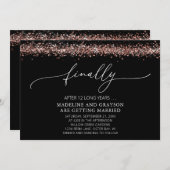 Funny Endlich Lässige Hochzeit verheiratet Einladung (Vorne/Hinten)