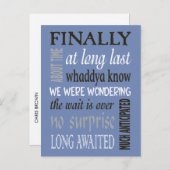 Funny Endlich verheiratete Ankündigung (Vorne/Hinten)