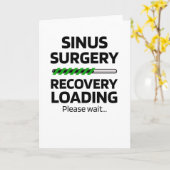 Funny Endoscopic Sinus Operation Erholung Geschenk Karte (Gelbe Blume)