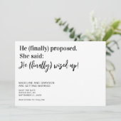 Funny EndWedding Save the Date (Stehend Vorderseite)