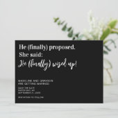 Funny EndWedding Save the Date (Stehend Vorderseite)