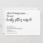 Funny EndWedding Save the Date (Vorderseite)
