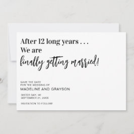 Funny EndWedding Save the Date