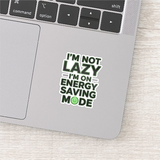 Funny Energy Saving Mode Decal Aufkleber (Ausschnitt)