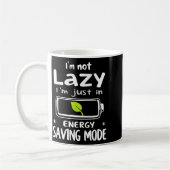 Funny Energy Saving Mode Design Lazy Humor Joke Gi Kaffeetasse (Links)