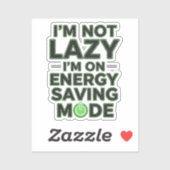 Funny Energy Saving Mode Sticker (Blatt)