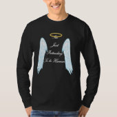 Funny Engel Design mit coolen Flügeln und Halo T-Shirt (Vorderseite)