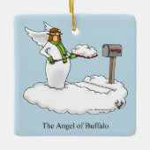 Funny Engel von Buffalo Ornament (Vorderseite)