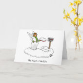 Funny Engel von Buffalo Snow Spaß Grußkarte Karte (Gelbe Blume)