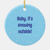 Funny Engel von Buffalo Xmas Ornament (Hinten)