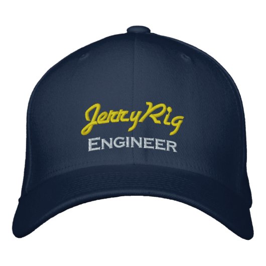 Funny Engineer Bestickte Kappe (Vorderseite)