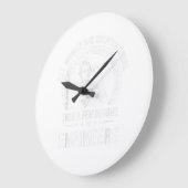 Funny Engineer For All Women Are Created Equal Große Wanduhr (Winkel)